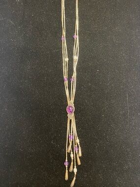 Carolyn Pollack Sterling Silver (925) Amethyst Necklace